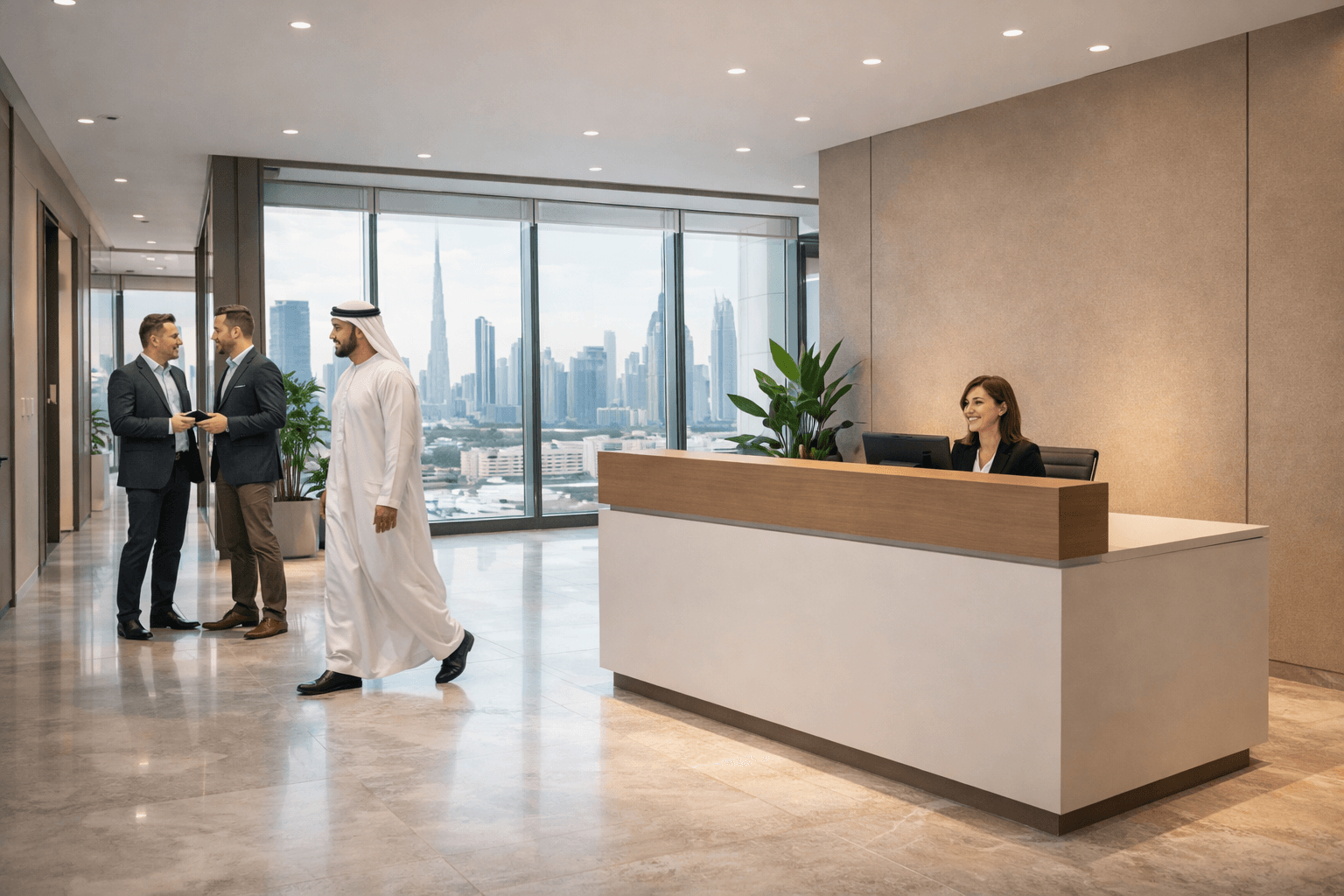 Tradify General Trading Company Reception Area Dubai